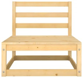 Set Divani da Giardino 7 pz con Cuscini Legno Massello di Pino