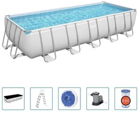 Piscina Fuori Terra Power Steel Rettangolare 19281 l - Bestway