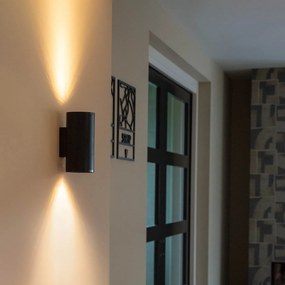 Lampada da parete rotonda di design nera - Sab Honey