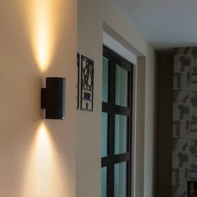Lampada da parete rotonda di design nera - Sab Honey