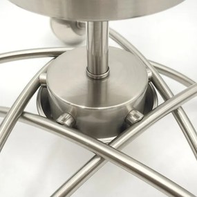 Lampadario a plafone DONNA 5xE27/60W/230V nichel