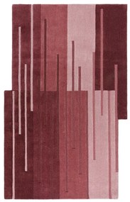 Tappeto in lana bordeaux tessuto a mano 150x240 cm Split Ombre Shaped - Flair Rugs