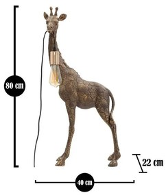 Lampada Da Tavolo Giraffa Cm 40X22X80- Mauro Ferretti