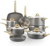 Batteria pentole 15 pezzi Mrs Wood