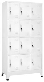 Armadietto A Chiave Con 12 Scomparti 90x45x180 Cm /