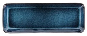 Vassoio vassoio di servizio in ceramica 14x38 cm Gastro Dark Blue/Black – Bitz