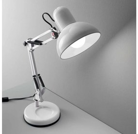Ideal Lux - Lampada da tavolo 1xE27/40W/230V bianco