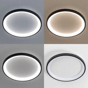 Brilagi - LED dimmerabile plafoniera FALCON SLIM LED/42W/230V Ø 50 cm nero + telecomando