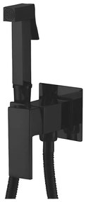 Aqualine - Rubinetto per bidet con doccia da incasso opaco nero
