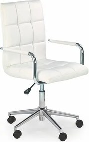 Sedia da ufficio Gonzo2 in bianco - H 98-110 cm