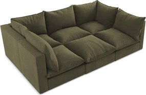 Divano color kaki 255 cm Manao – Makamii