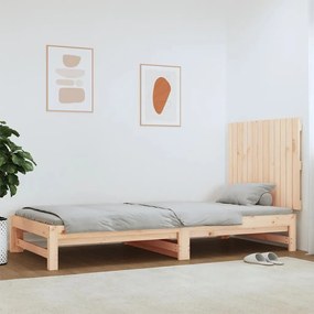 Testiera da parete 82,5x3x60 cm in legno massello di pino