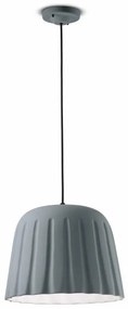 Ferroluce Decò  Madame Gres 1-light suspension  C2571 Grigio tele