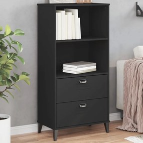 Libreria Vıken Nera 60x35x123 Cm İn Legno Multistrato /