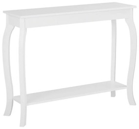 Tavolino consolle MDF bianco 100 x 31 cm HARTFORD Beliani