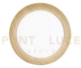 Plafoniera led arka bianca e legno 35w 5000lm cct 3000-4000-6500k 5...