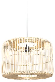 Lampada a sospensione orientale in rattan 45 cm - Maud