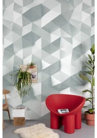Fotomurale Geometrico, bianco, grigio