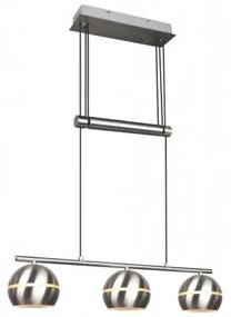 Trio - Lampadario a sospensione con filo FLETCHER 3xE14/40W/230V cromo opaco