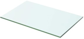 Mensola in vetro trasparente 50x25 cm