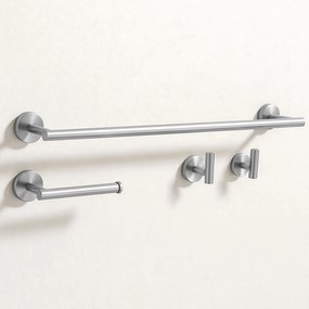 Set accessori da bagno  Ari Brush Nickel 4 pezzi