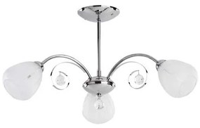 Lampadario a plafone APOLLO 3xE14/10W/230V cromo lucido