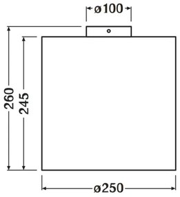 Ledvance - Plafoniera DECOR CARDBOARD 1xE27/15W/230V diametro 25 cm