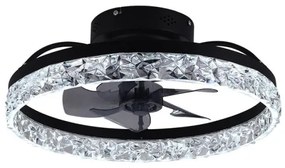LED Plafoniera dimmerabile con ventilatore LED/35W/230V 3000-6500K black+RC