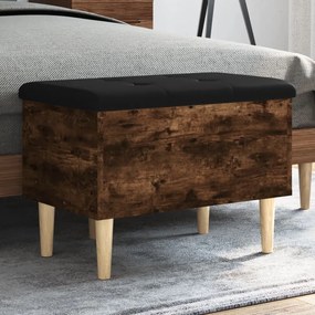 Panca Portaoggetti Rovere Fumo 62x42x46 Cm Legno Multistrato /