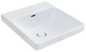 Lavabo a incasso rettangolare vasca centrale Remix L 42.3 x H 19.4 x P 46.7 cm in ceramica bianco lucido
