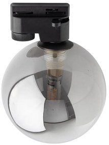 Plafoniera per sistema a binario TRACER 1xG9/8W/230V nero/fumé nero