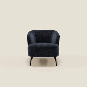 Renoa Poltroncina dall'eleganza moderna in tessuto smacchiabile T24 blu notte