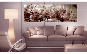 Quadro  Dandelions After Rain  Colore Bianco, Dimensioni e Misure 120x40