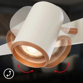 Briloner 4058044 - Lampada a sospensione su cavo ERA 4xGU10/10W/230V, colore crema