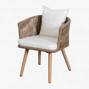 Confezione da 2 sedie da giardino Brendan Marrone Grano - Sklum