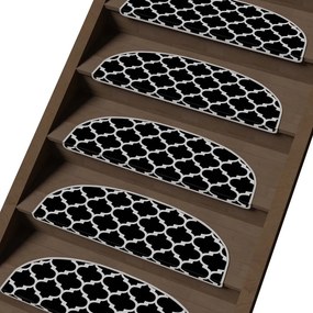 Gradini bianchi e neri in set da 16 pezzi 20x65 cm Madalyon - Vitaus