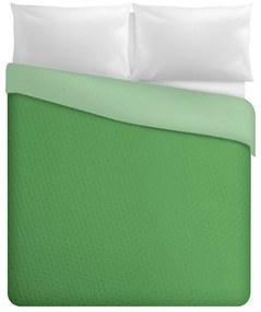 Trapuntino matrimoniale double face verde chiaro scuro