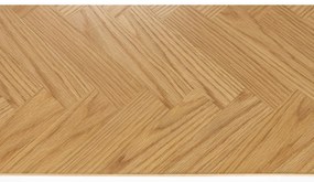 Tavolino da salotto di colore naturale con piano effetto rovere 60x120 cm Fabio – White Label