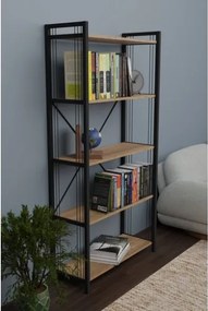 Libreria 5 Ripiani Stile Industrial 88x34x180 Derek Rovere
