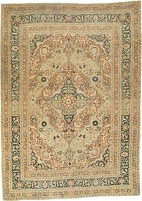 Tabriz Tappeto 140 x 190 Beige (Iran) Annodato A Mano