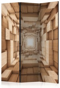 Paravento Su... II - architettura di un tunnel di legno