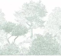 Sian Zeng Carta da parati panoramica Hua Trees - Dusty Green