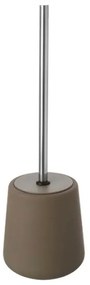 Portascopino wc in ceramica da appoggio linea Sidney tortora