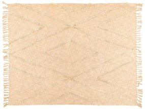 Copriletto in cotone beige per letto matrimoniale 250x260 cm Sahara - Tiseco Home Studio