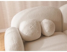 Divano angolare marrone chiaro (con penisola a sinistra/con chaise lounge) con rivestimento in bouclé Orbit – Ropez