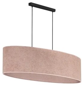 Duolla - Lampadario a sospensione con filo OVAL 2xE27/15W/230V rosa