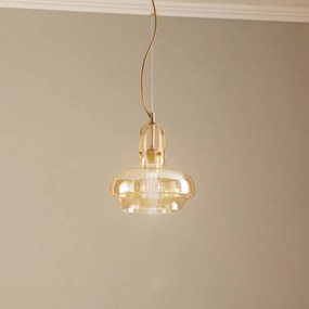 Avonni Lampada a sospensione AV-5064-1E con paralume in vetro colorato