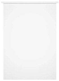Scrivania Bianco Lucido 100x55x75 cm in Legno Multistrato