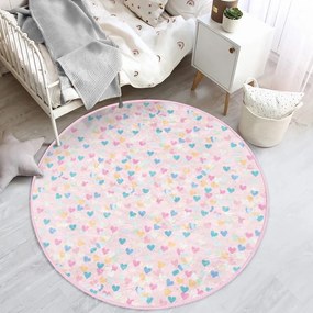 Tappeto rosa per bambini ø 80 cm Comfort - Mila Home