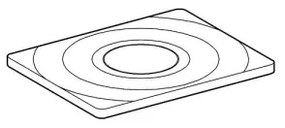 GROHE 37063000 - Pulsante di azionamento SURF 156 × 197 mm, cromo lucido